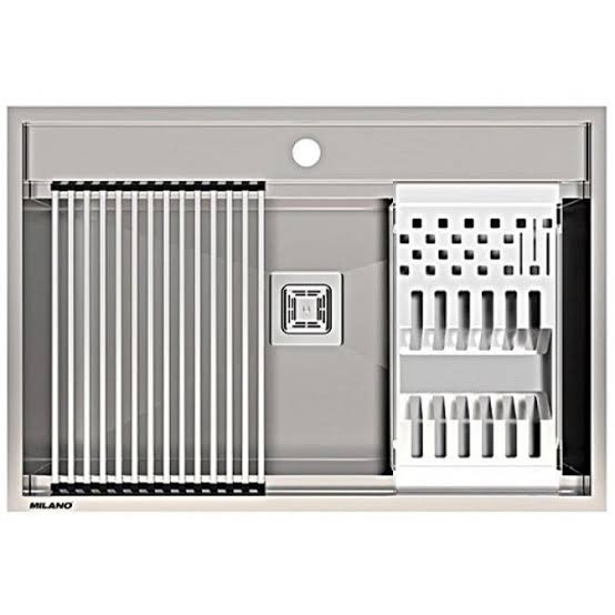 سینک دستساز exp مدل D74 ورق ۱.۲ دو پله