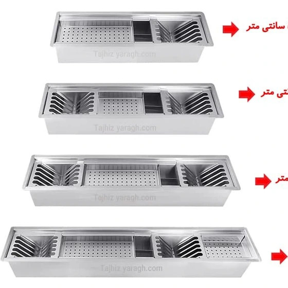آبچکان استیل توکار مدل RA50 سایز ۵۰ سانت
